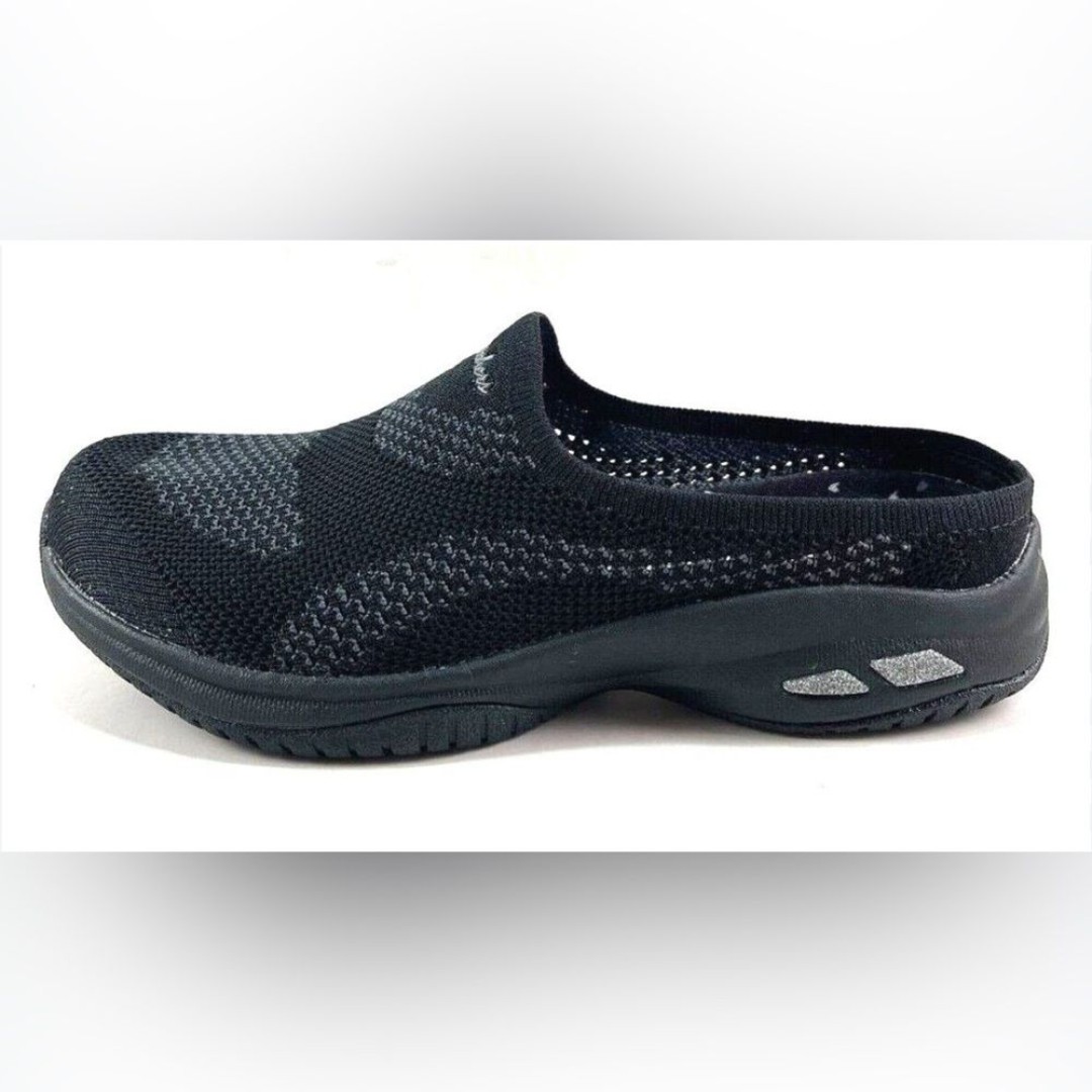 Skechers 100310 Air-Cooled Memory Foam Slip On Sneaker Mule Choose Sz 10 Black