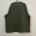 y2k army green fleece sweater