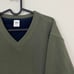 y2k army green fleece sweater