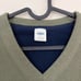 y2k army green fleece sweater