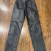 Global Identity G-III Women's Black 1980's Leather Pants Motorcycle Size 7/8