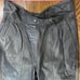 Global Identity G-III Women's Black 1980's Leather Pants Motorcycle Size 7/8