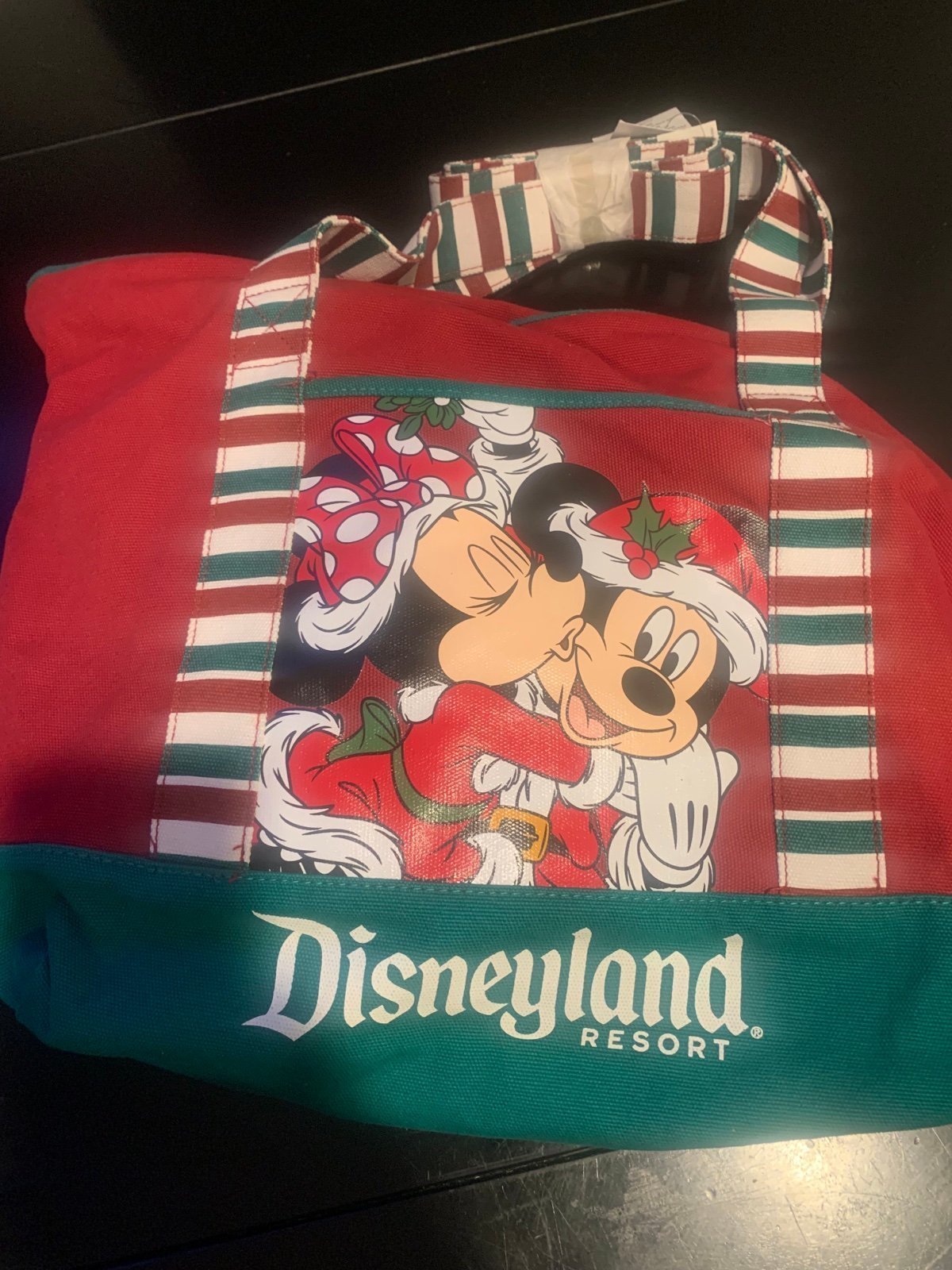 (New) Christmas Disneyland Mickey & Minnie Bag - Parks Collection