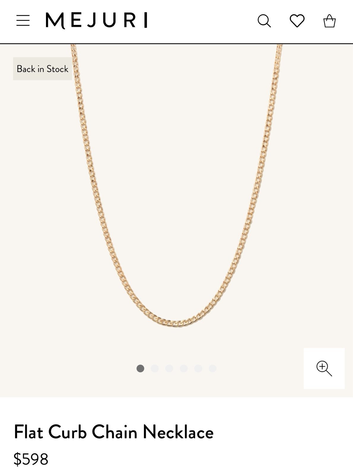 Mejuri 22” 14k Gold Necklace