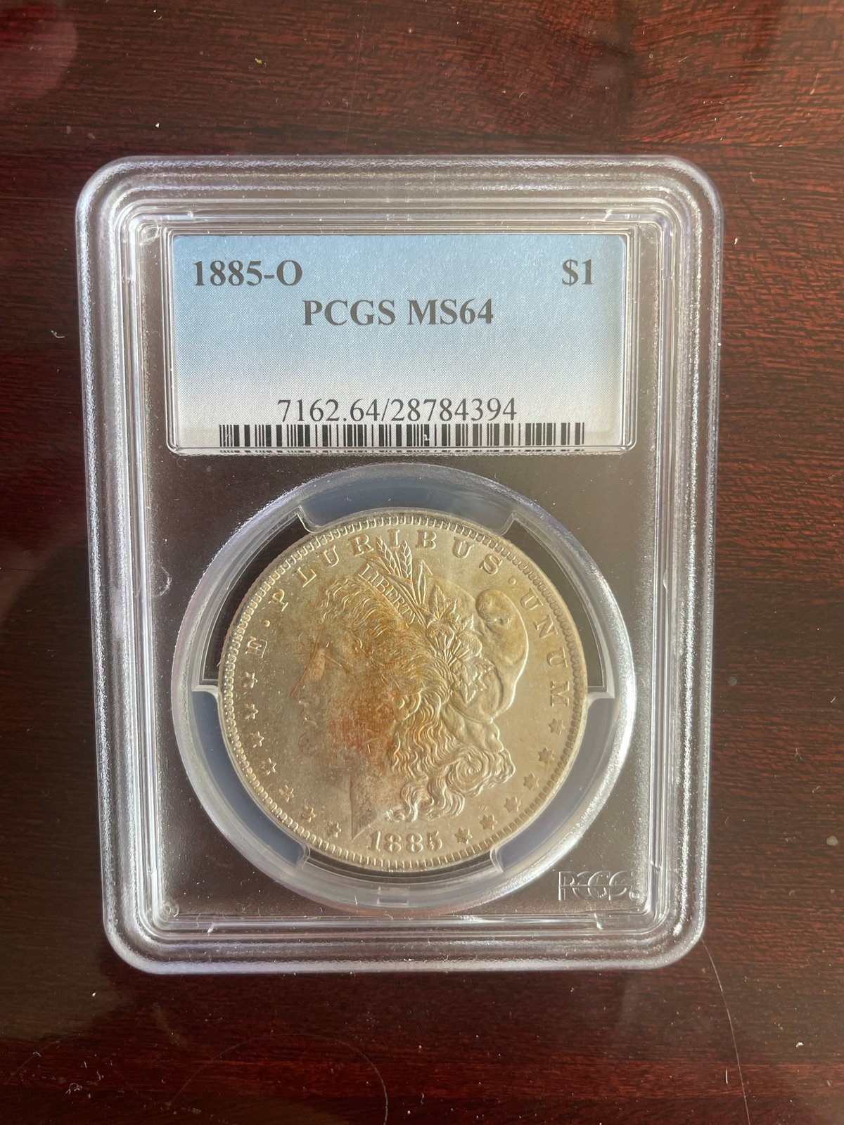 1885 o Morgan Silver Dollar pcgs ms64