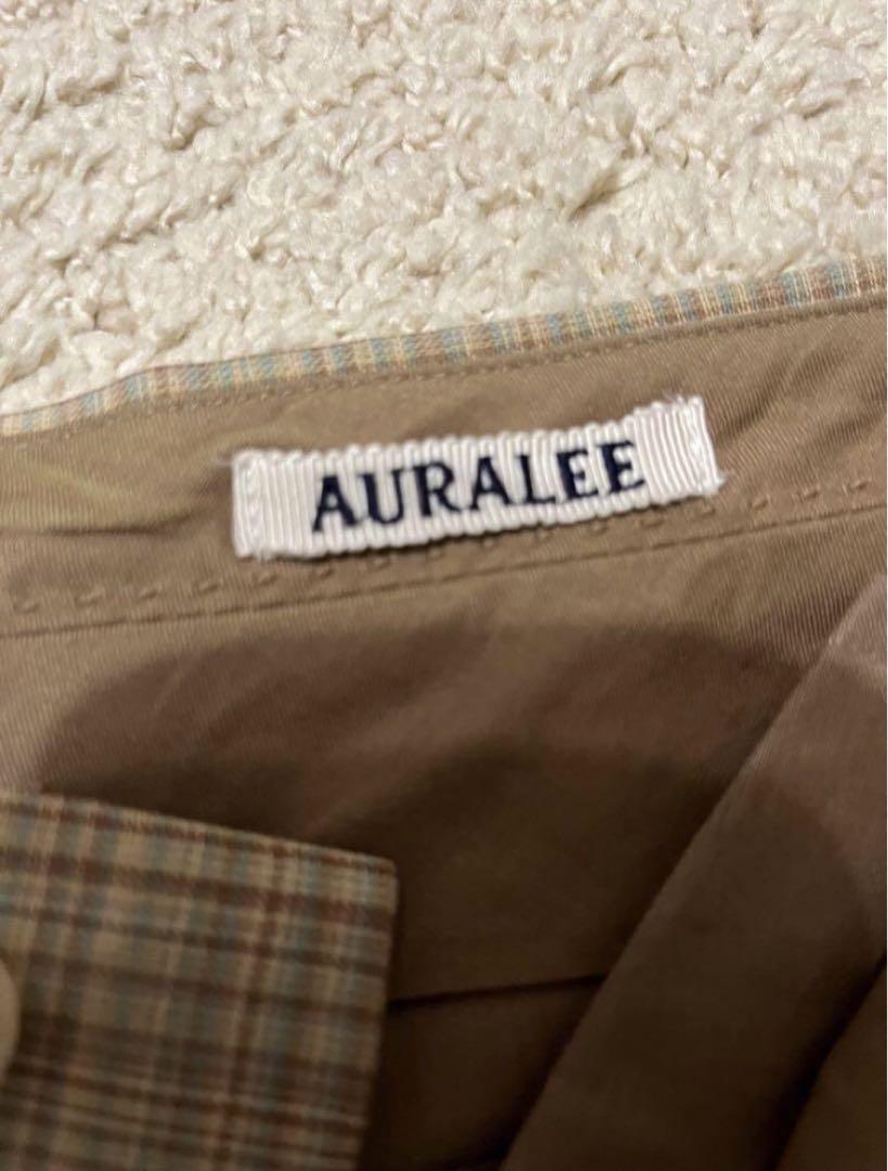 AURALEE Auralee wool check slacks 20ss