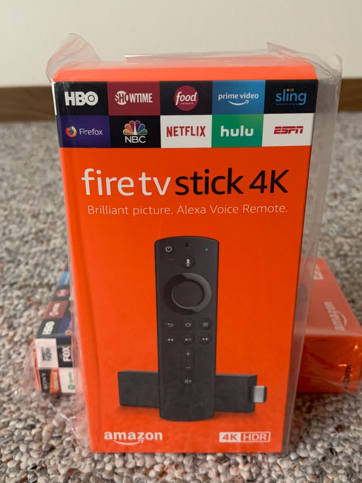 AMAZON fire stick 4K TV WITH ALEXA VOICE
