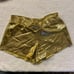 THE LINE UP Pro Cheer Dance NFL NBA NHL Blue Metallic Gold Audition Costume M
