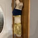 THE LINE UP Pro Cheer Dance NFL NBA NHL Blue Metallic Gold Audition Costume M