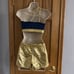 THE LINE UP Pro Cheer Dance NFL NBA NHL Blue Metallic Gold Audition Costume M