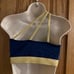 THE LINE UP Pro Cheer Dance NFL NBA NHL Blue Metallic Gold Audition Costume M