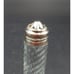 Arthur Court Grape Leaf Aluminum Glass Salt & Pepper Shakers Holder 1998 Set 2