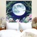 Tapestry Floral Vine Tapestry Black