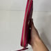 MICHAEL KORS Logo Embossed Pink Leather Zip Around Continental Wallet