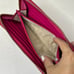 MICHAEL KORS Logo Embossed Pink Leather Zip Around Continental Wallet