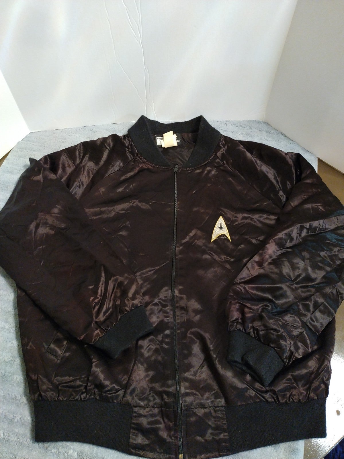 RARE 90s STAR TREK 25TH ANNIVERSARY 1991 BLACK SATIN MOVIE JACKET