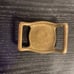 CONFEDERATE BRASS CRUDE HORSE HARNESS BUCKLE COVER CIVIL WAR BED ROLL