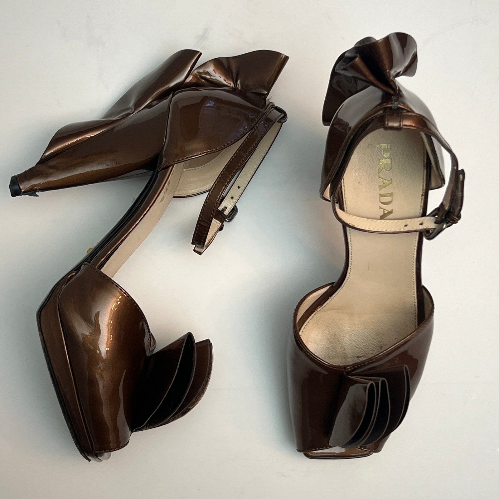 Vintage Prada Petal Heels, Size 36.5/US 6