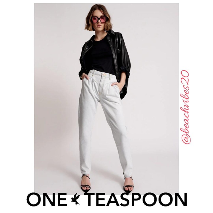 ONE TEASPOON Streetwalkers High-Waist 80's Fit Denim Jeans Bel Air Blue 24 O-180