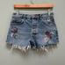 Reformation Jeans Charlie High Rise Jean Short in Fauna Embroidery 26