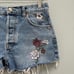 Reformation Jeans Charlie High Rise Jean Short in Fauna Embroidery 26