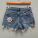 Reformation Jeans Charlie High Rise Jean Short in Fauna Embroidery 26