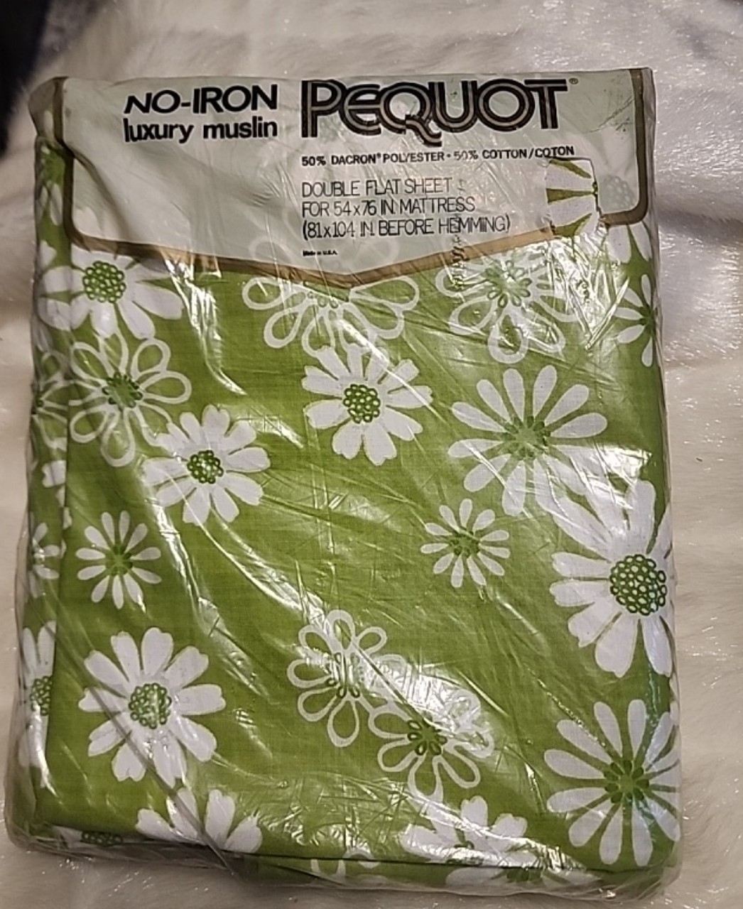 PEQUOT Spring Mills MATCHING Double Sheets/Pillowcases Set VINTAGE