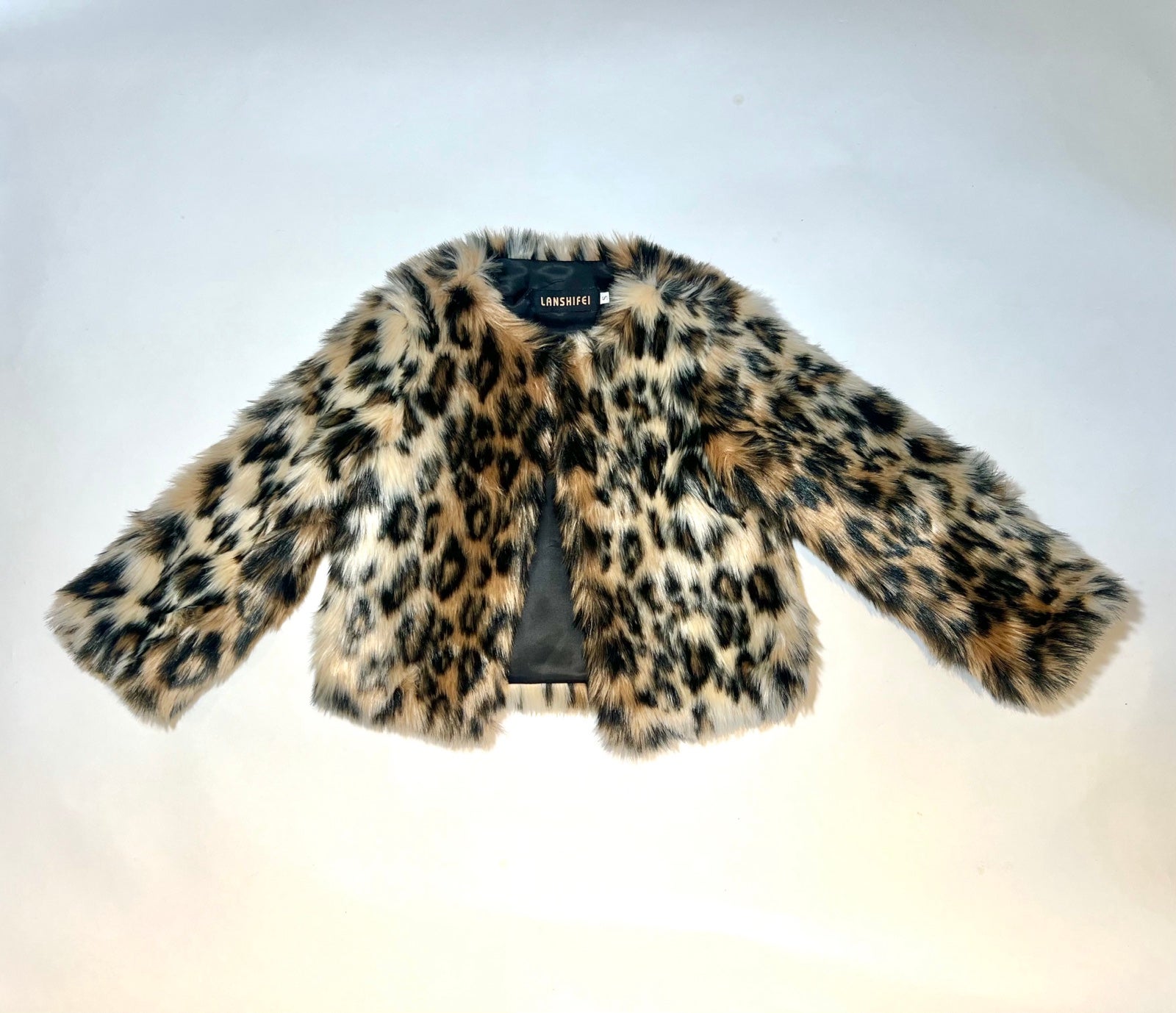 Chetah Faux Fur Kids Jacket