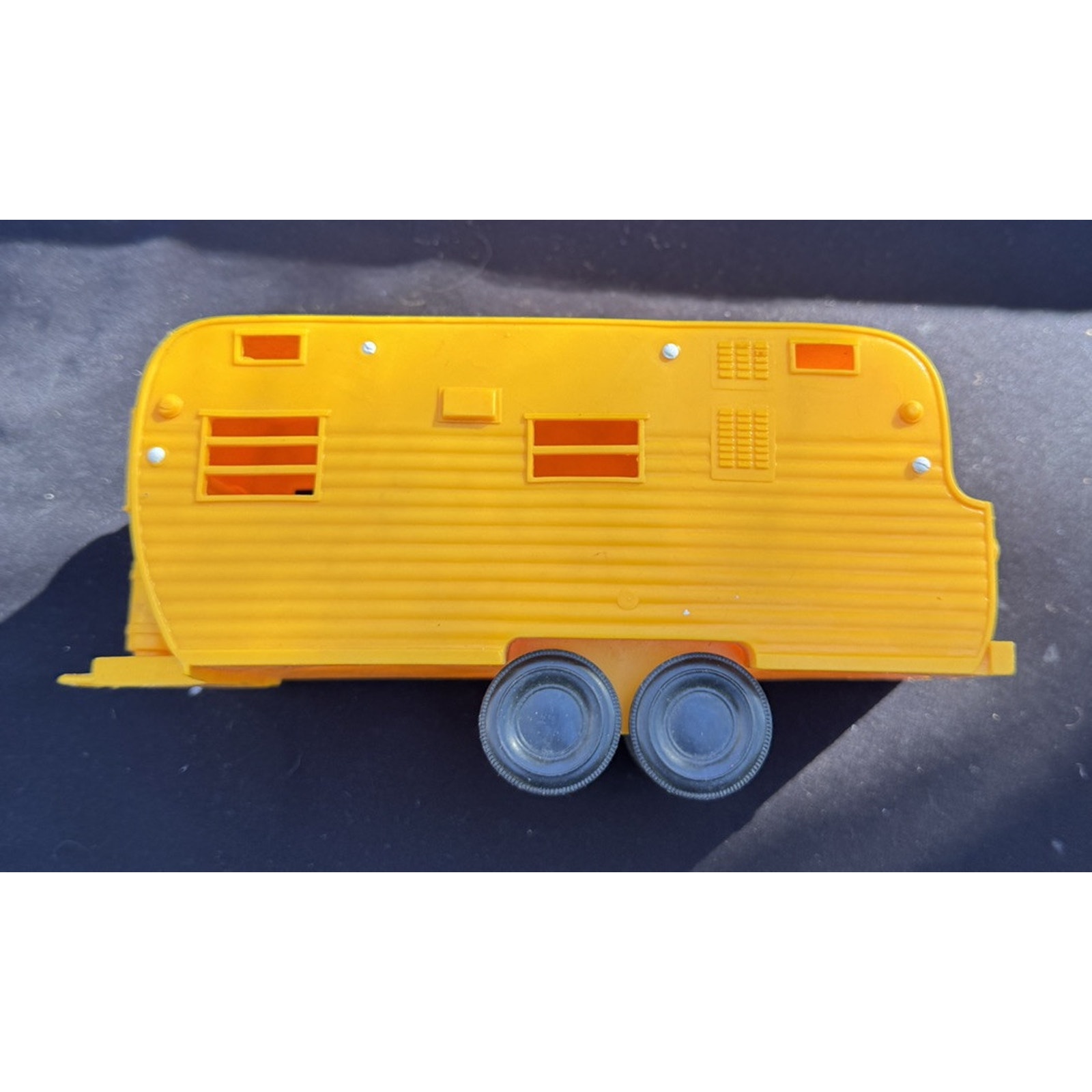 Rare Vintage 1950’s Plastic Yellow RV Camper Toy Airstream TO9