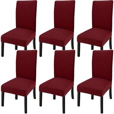 6 Brand New Chair Covers. Soft Stretchable Material.