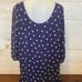 PINKBLUSH Maternity Navy White Polka Dot Dress