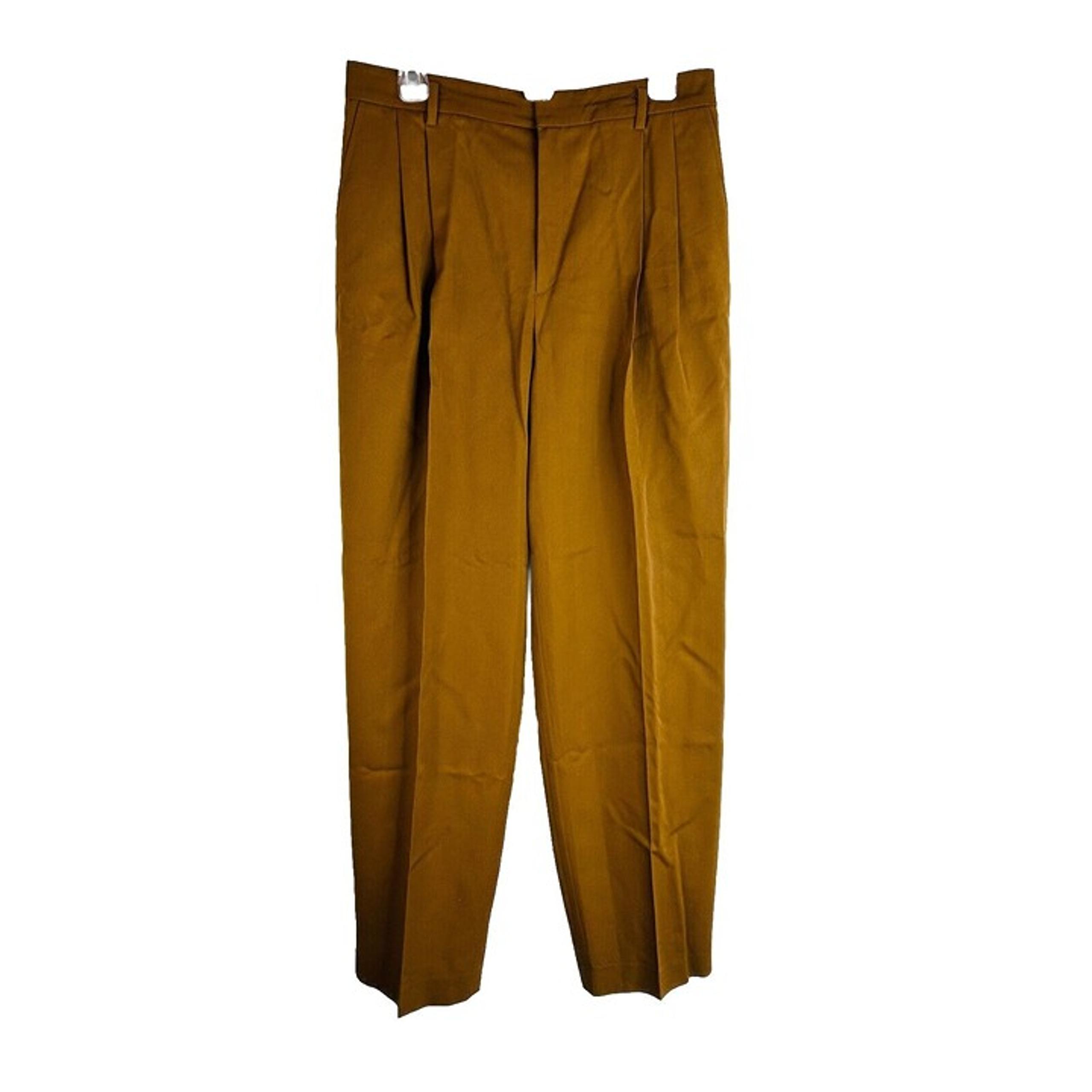 Vintage 90s Womens 14 Wool Pleated Trousers Dress Pants Brown Old Money