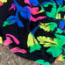 Vintage 80s Mainstream neon floral leaf one piece swimsuit