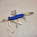 VICTORINOX OFFICIER SUISSE MULTI-TOOL SWISS ARMY CLEAR BLUE POCKET MULTI-TOOL