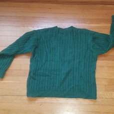 J.Crew wool sweater. Black label. Green