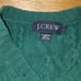 J.Crew wool sweater. Black label. Green