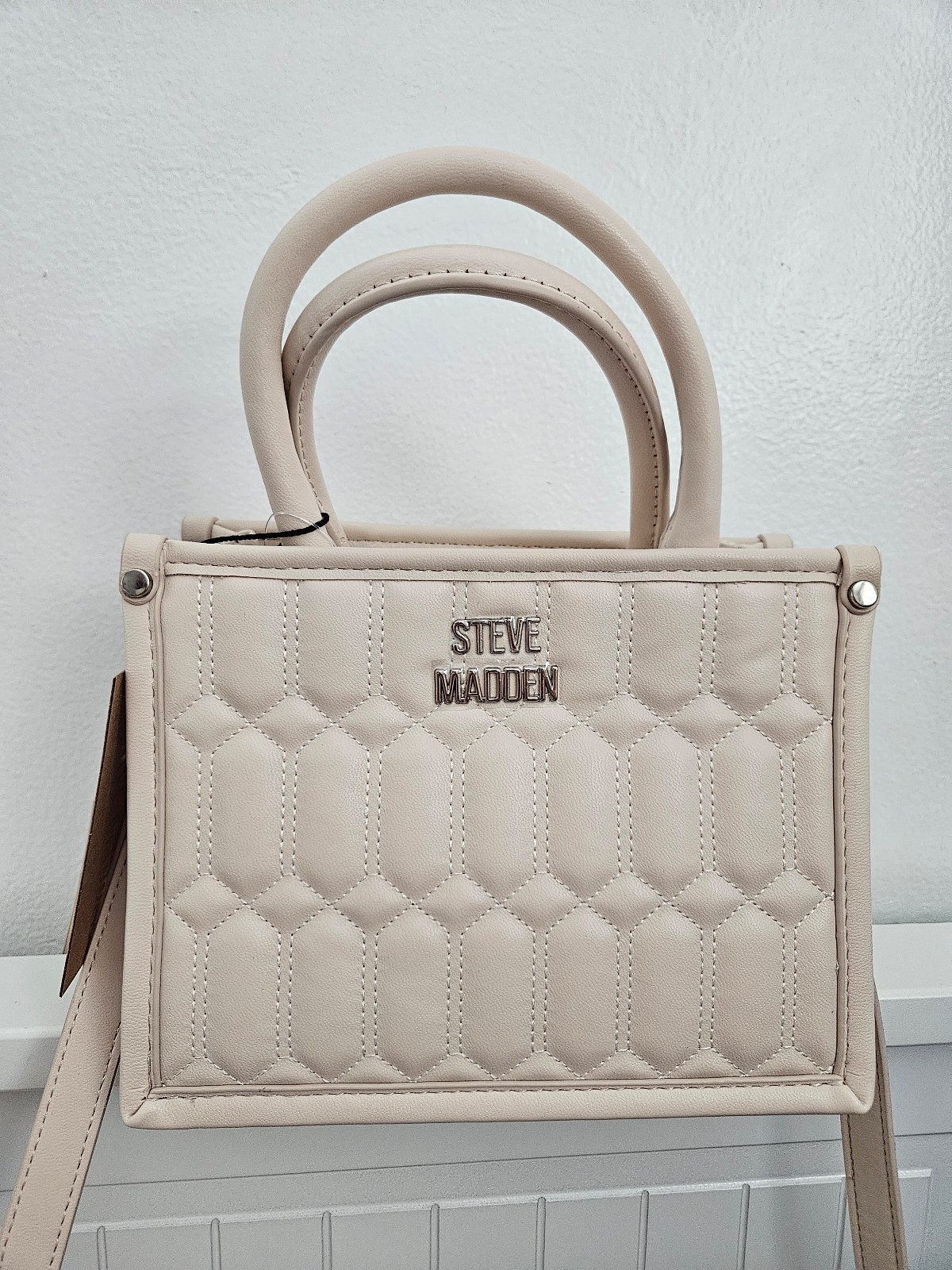 STEVE MADDEN BNIKO Crossbody Bag NWT Tapioca/ Removable Straps