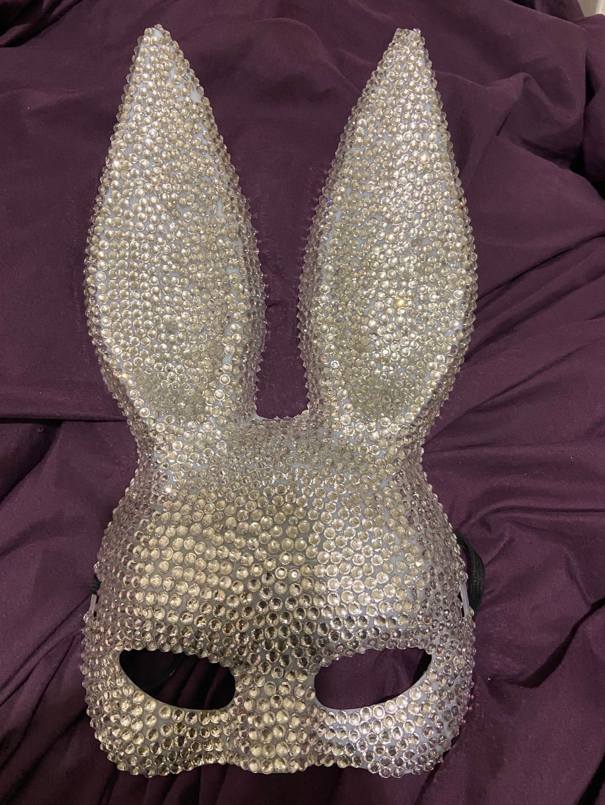 Full Sexy Rhinestone bunny mask