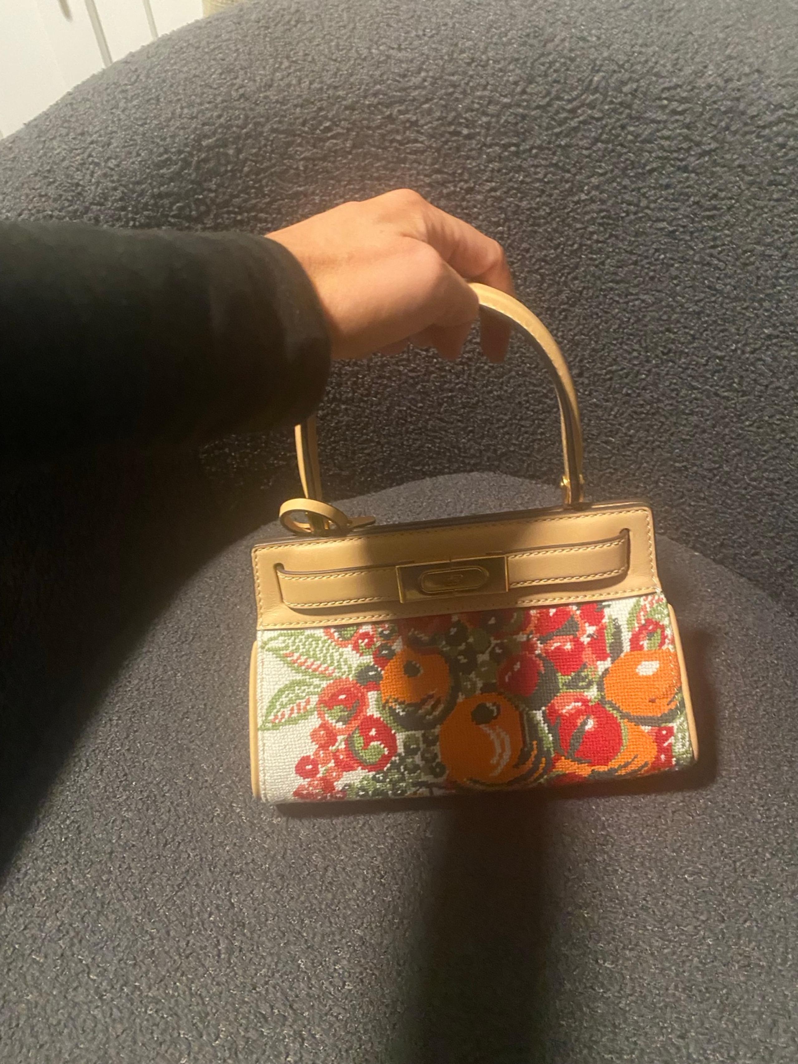 Tory Burch Lee Radizwill Needlepoint Petite Fruit Bag