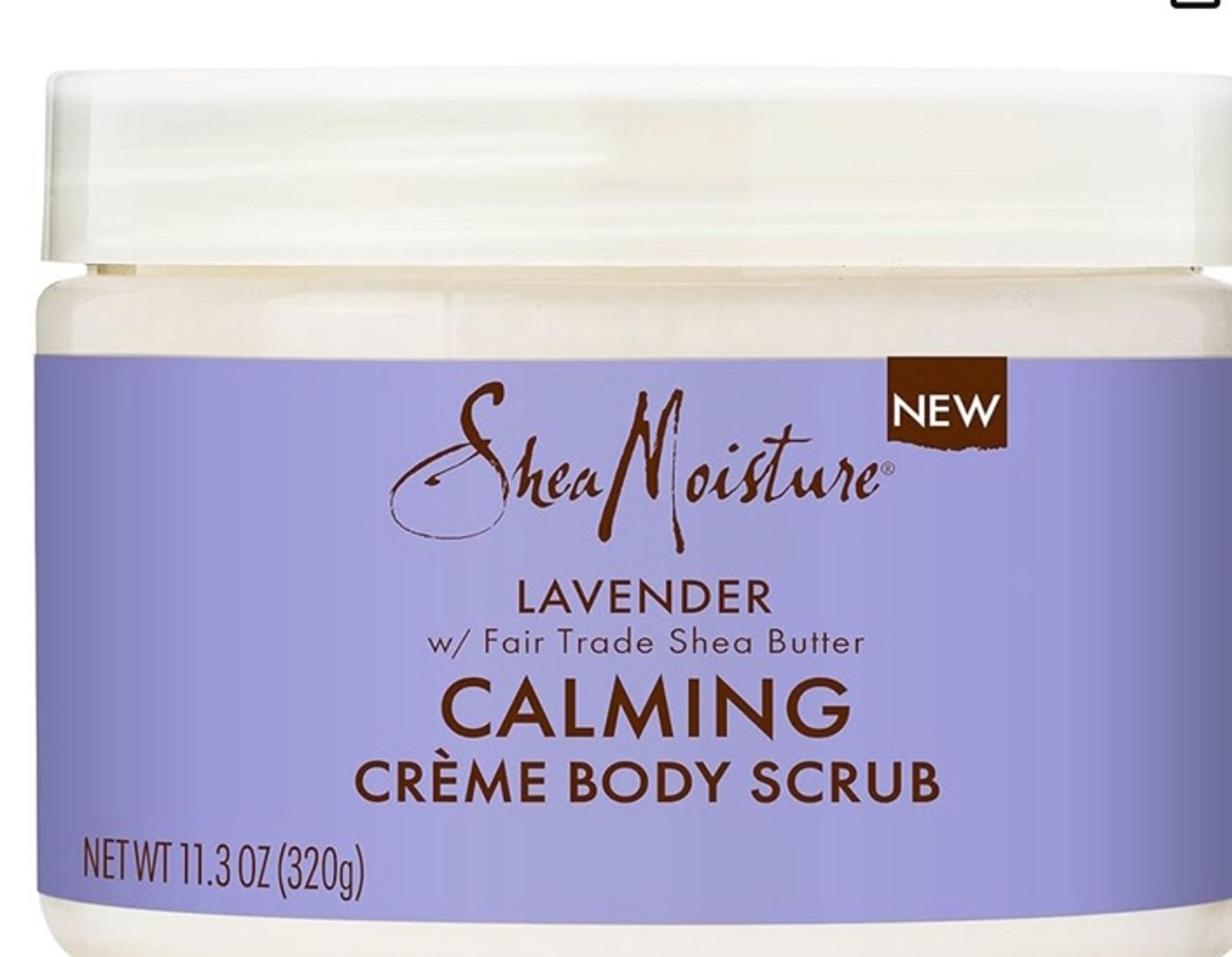 SheaMoisture Creme Body Scrub Lavender Calming Skin Care with Fair Trade Shea Bu
