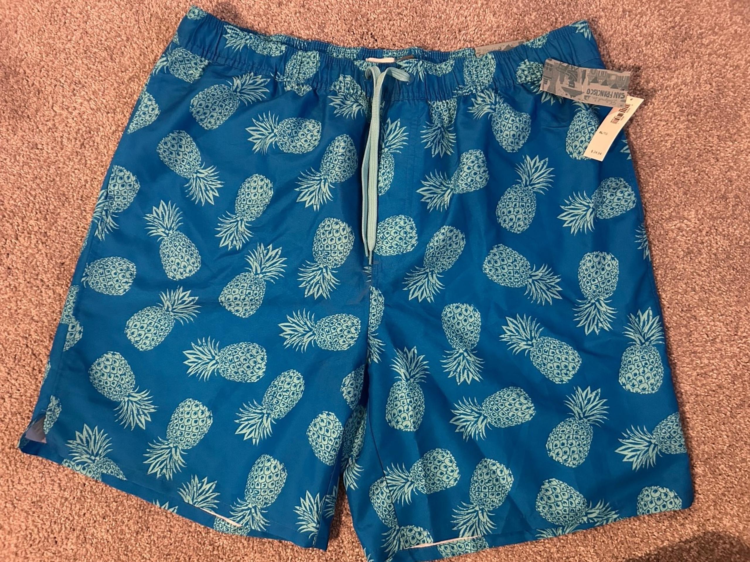 Old Navy Swim Trunks Men’s XL Blue Brand New with Tags Swimwear