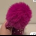Steve Madden Faux Pearls Beaded Hot Pink Beanie Hat with Pompon NWT