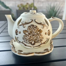 Vintage 1990s Teapot Tealight Candle Holder