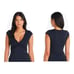 Bleu Rod Beattie Let's Get Twisted Cap Sleeve Tankini Top Black Size 20W