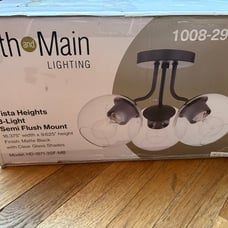 FIFTH and MAIN lighting 3 Light Semi Flush Mount