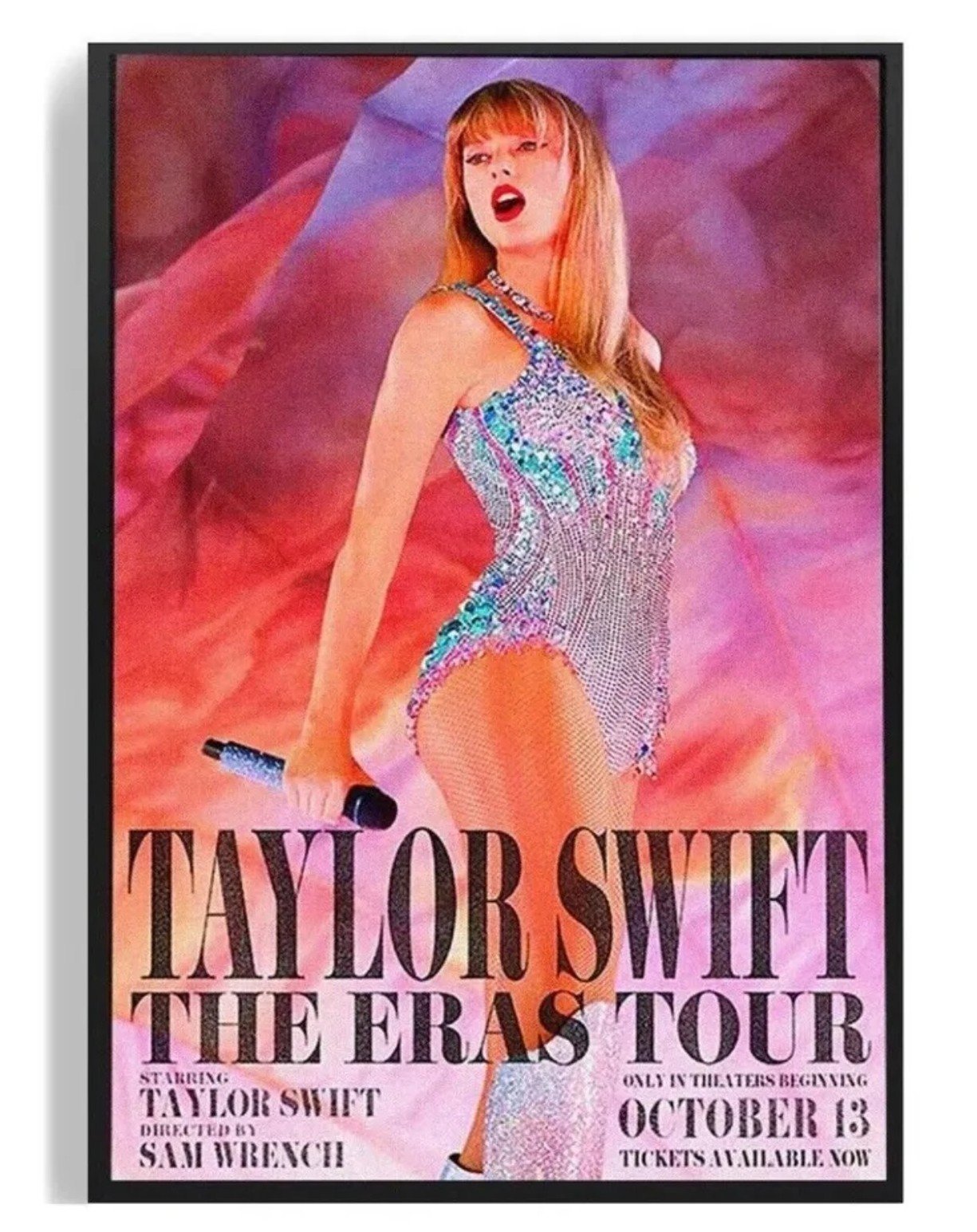 Taylor Swift The Eras Tour Movie Music 18x12 Canvas Poster October 13 Unframed