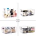 Makeup Organizer 4 Pieces Acrylic Makeup Storage Organizer Box with 9 Drawers