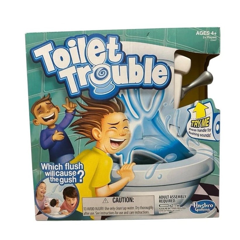BRAND NEW Hasbro Toilet Trouble Game for Kids & Family Fun Game Night Factory
