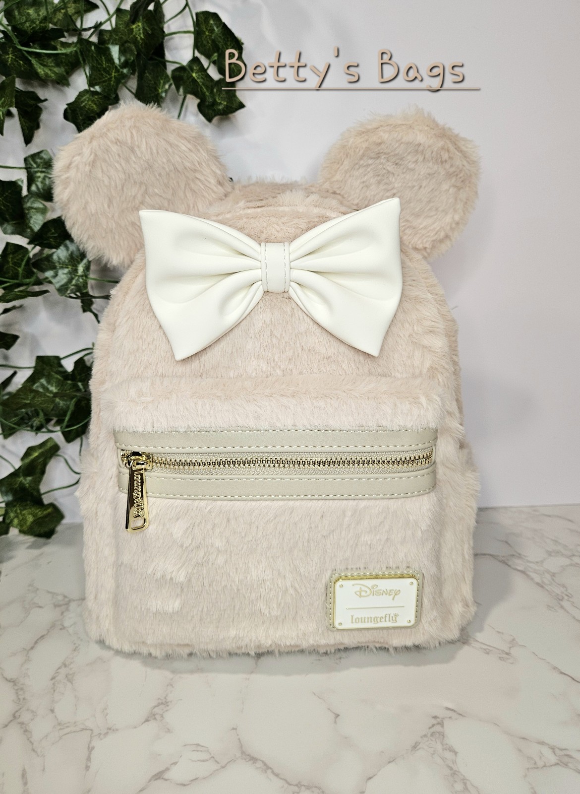 Loungefly Disney Minnie Mouse Faux Fur Mini Backpack