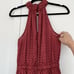 Steve Madden Apparel Danae Halter Flare-Leg Jumpsuit - Size M